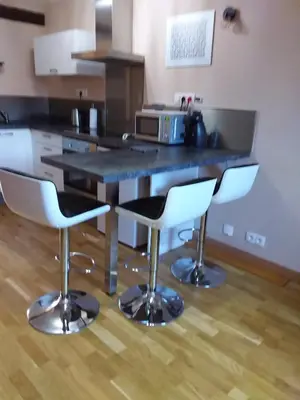 Cuisine ou kitchenette dans l'établissement Chez Christian au coeur du val de saone