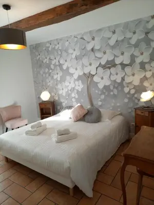 Un ou plusieurs lits dans un hébergement de l'établissement Hotel de la Halle