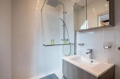 Salle de bains dans l'établissement Le Jardin De Maurice