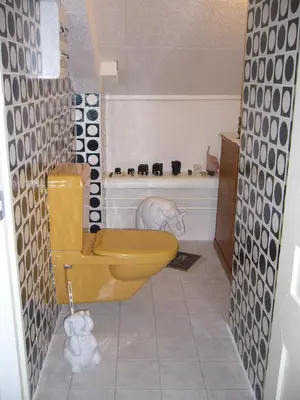 Salle de bains dans l'établissement Château de Villeron