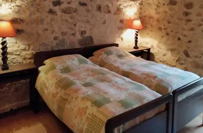 Un ou plusieurs lits dans un hébergement de l'établissement Moulin des Vernes