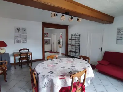 Coin salon dans l'établissement Le clos de la perdrix