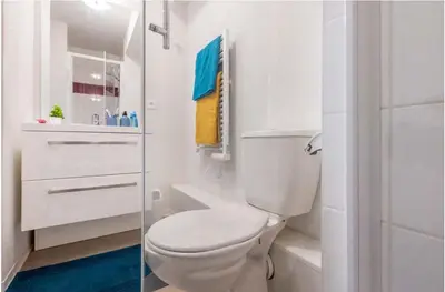 Salle de bains dans l'établissement Résidence Nemea Dijon Eiffel