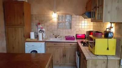 Cuisine ou kitchenette dans l'établissement Gite de charme au coeur de la Bourgogne