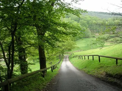 Paysage naturel près de la maison de vacances
