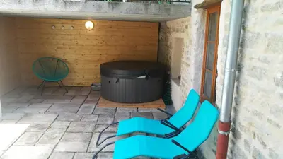 Coin salon dans l'établissement gîte 