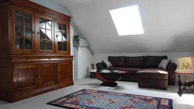 Coin salon dans l'établissement Chambres d'hotes Maison Gille