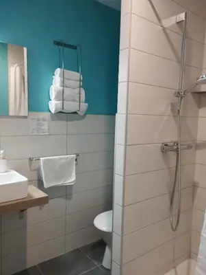 Salle de bains dans l'établissement le Marronnier