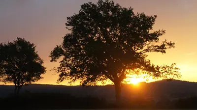 Lever ou coucher de soleil vu de le B&B/chambre d'hôtes ou à proximité