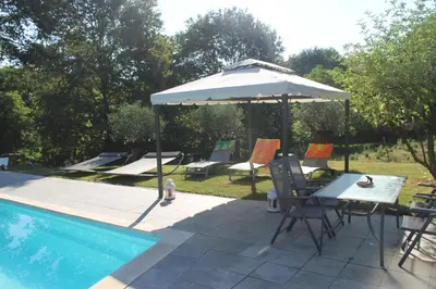 Piscine de l'établissement La Petite Ferme du Marais ou située à proximité