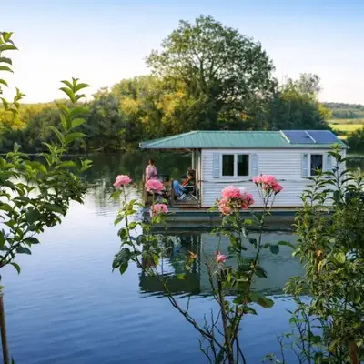 Cottage flottant Vintage supplément Jacuzzi privé Saint Jean de Losne
