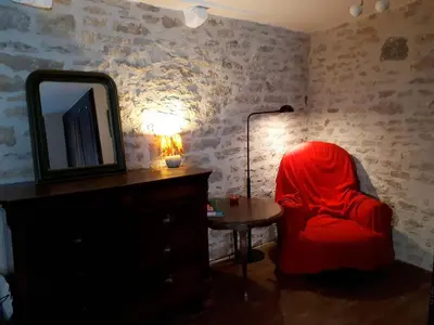 Coin salon dans l'établissement La Maison de Pierre