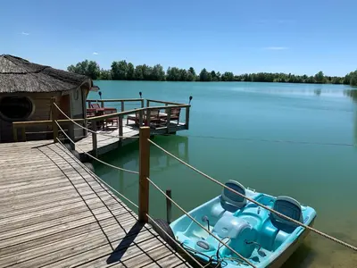 Vue sur la rivière ou le fleuve situé(e) à proximité de le chalet