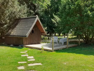 Jardin de l'établissement Cabane Aligoté