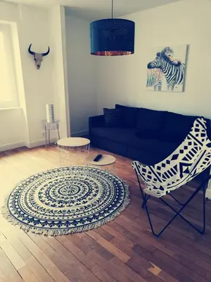 Coin salon dans l'établissement Suite 24 Appart'hôtel-3 étoiles