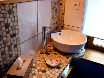 Salle de bains dans l'établissement L'Ancien Presbytère