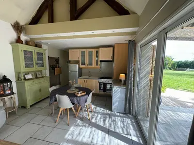 Cuisine ou kitchenette dans l'établissement Gîte de la Valière