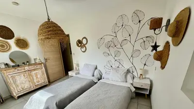 Un ou plusieurs lits dans un hébergement de l'établissement Gîte de la Valière