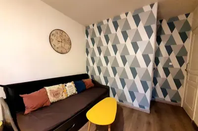 Coin salon dans l'établissement RnB Locations Mâcon