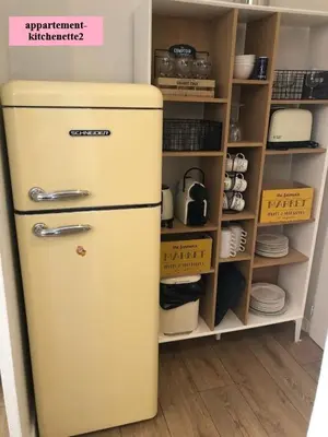 Cuisine ou kitchenette dans l'établissement Hôtel Le Clos Badan
