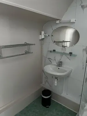 Salle de bains dans l'établissement Aux Quatre Vents