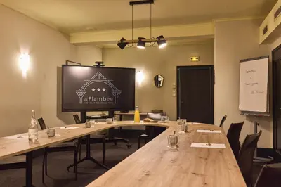 Espace de conférence ou salle de réunion dans l'établissement La Flambée