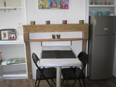 Cuisine ou kitchenette dans l'établissement Gite de la Madeleine 80 m2