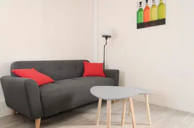 Coin salon dans l'établissement L'Orée des Lacs (Appartement n°1)