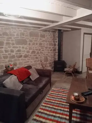 Coin salon dans l'établissement La Thébaïde