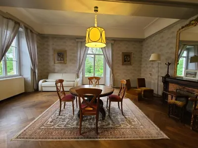 Coin salon dans l'établissement La demeure d'Aiglepierre