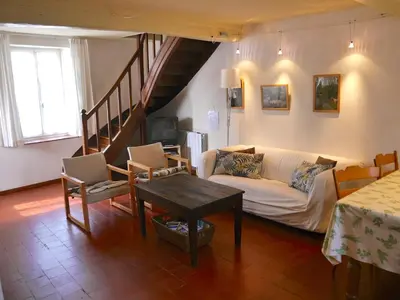 Coin salon dans l'établissement vakantiehuis Morvan