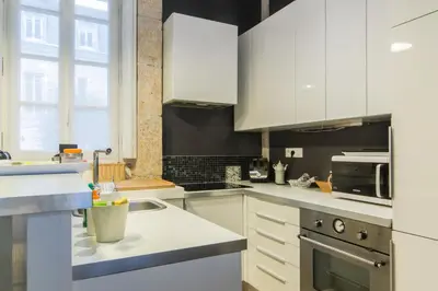Cuisine ou kitchenette dans l'établissement Le Loisy