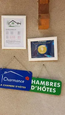 Certificat, récompense, panneau ou autre document affiché dans l'établissement Gîte la Providence