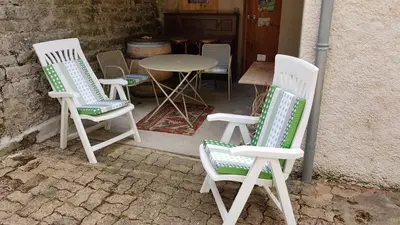 Terrasse ou espace extérieur de l'établissement Gîte la Providence