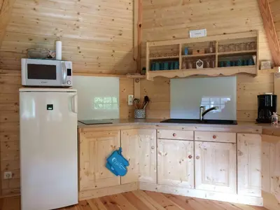 Cuisine ou kitchenette dans l'établissement LES GITES DU PARC KOTA DOUBLE climatisé