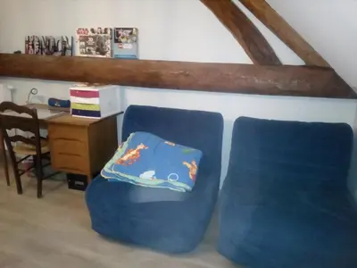 Coin salon dans l'établissement Chambres chez l habitant
