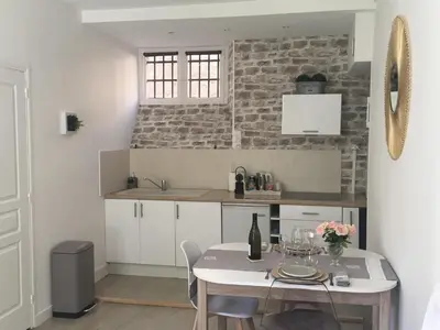 Cuisine ou kitchenette dans l'établissement Studio Clémenceau
