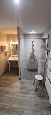 Salle de bains dans l'établissement une Pause à la Campagne