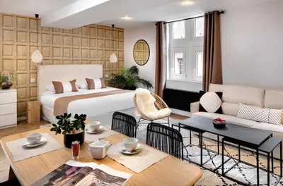 Un ou plusieurs lits dans un hébergement de l'établissement Maison des Ducs