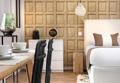 Coin salon dans l'établissement Maison des Ducs