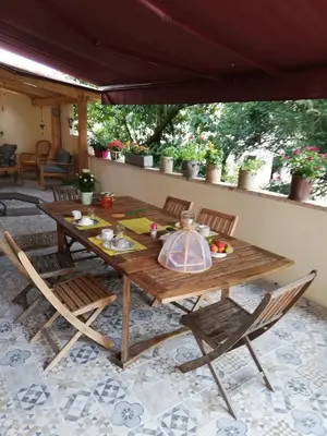 Coin salon dans l'établissement LA MAISON DE MARION
