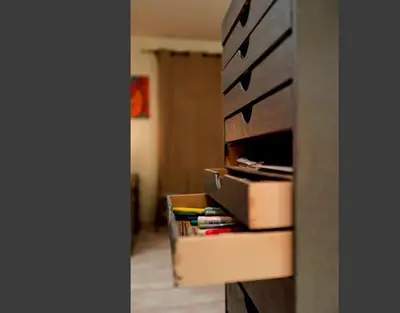 Bibliothèque dans le B&B/chambre d'hôtes