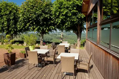Restaurant ou autre lieu de restauration dans l'établissement Logis Le Saint Cyr