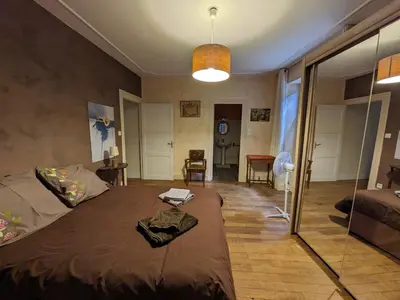 Un ou plusieurs lits dans un hébergement de l'établissement Gîte Pierre et Marie