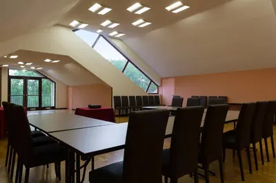Espace de conférence ou salle de réunion dans l'établissement Hôtel du Béryl, Lons-le-Saunier