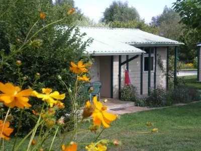 Jardin de l'établissement Camping Moulin de Collonge