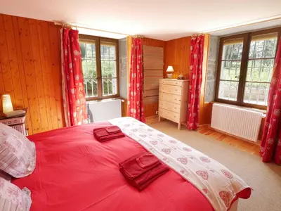 Un ou plusieurs lits dans un hébergement de l'établissement Domaine de Bellevue Gîte du Mont Poupet