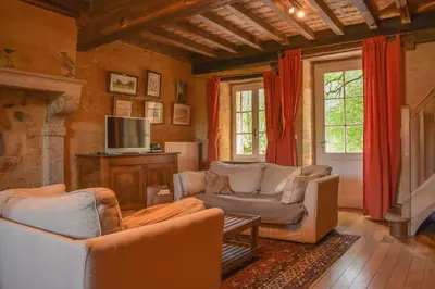 Coin salon dans l'établissement Maison Blanche