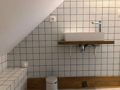 Salle de bains dans l'établissement Le Loft Deveney-Mars