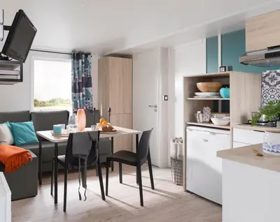 Cuisine ou kitchenette dans l'établissement Domaine de l'Epinette
